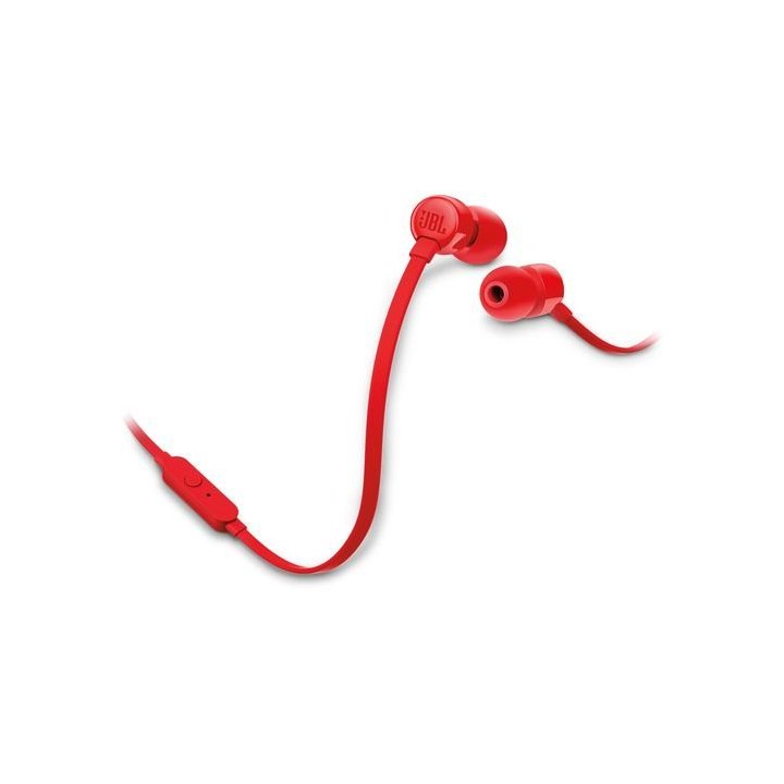 Auricular Jbl Tune T160 Red Microfono Integrado Jack 3.5mm Sonido Pure Bass Color Rojo
