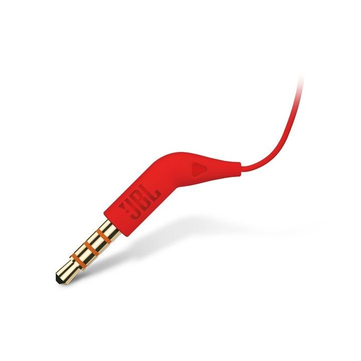 Auricular Jbl Tune T160 Red Microfono Integrado Jack 3.5mm Sonido Pure Bass Color Rojo