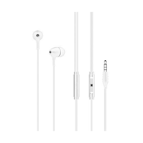 Kodak Auriculares 165+ Con Microfono Intrauditivos Silicona Blancos