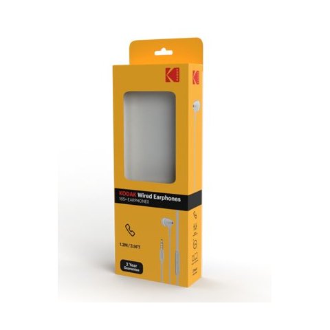 Kodak Auriculares 165+ Con Microfono Intrauditivos Silicona Blancos