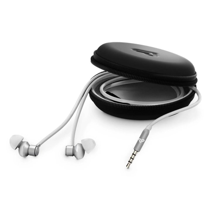 Auricular Intrauditivo Energy Sistem Metallized Jack 3.5mm Control Remoto Aluminio Blanco Con Mic