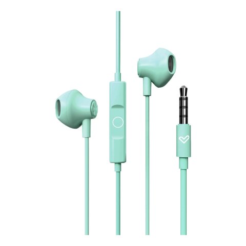 Auricular Intrauditivo Energy Sistem Easypods Jack 3.5 Microfono Integrado Color Turquesa