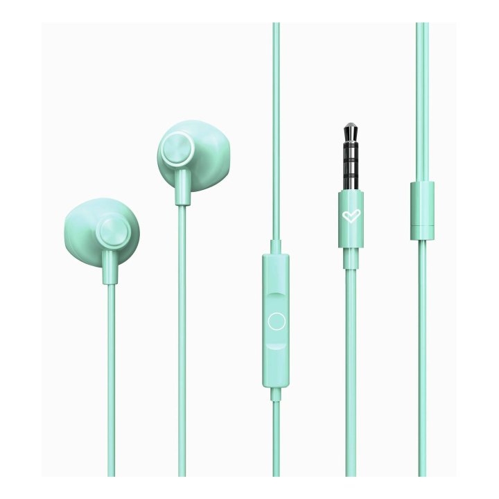 Auricular Intrauditivo Energy Sistem Easypods Jack 3.5 Microfono Integrado Color Turquesa