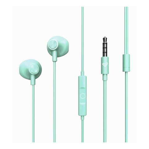 Auricular Intrauditivo Energy Sistem Easypods Jack 3.5 Microfono Integrado Color Turquesa