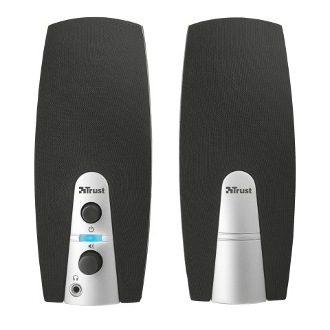 Altavoces 2.0 Trust 2.0 Mila 5w Rms 10w Max Autoalimentado Usb Conexion Frontal Negro 16697
