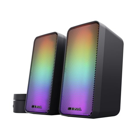 Altavoces 2.0 Trust 2.0 Wezz Rgb 6w Rms 12w Max Usb Color Negro 24587