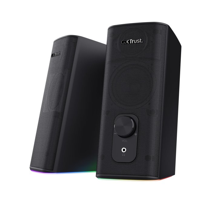Altavoces 2.0 Bluetooth Trust Cetic 24970 18w Color Negro Bt Y Jack 3.5mm Control De Volumen Alimentado Por Usb