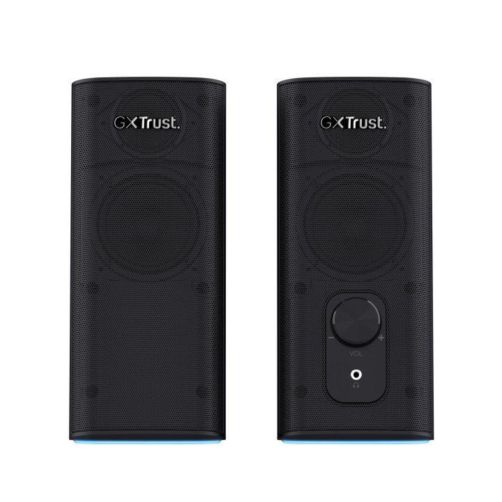 Altavoces 2.0 Bluetooth Trust Cetic 24970 18w Color Negro Bt Y Jack 3.5mm Control De Volumen Alimentado Por Usb