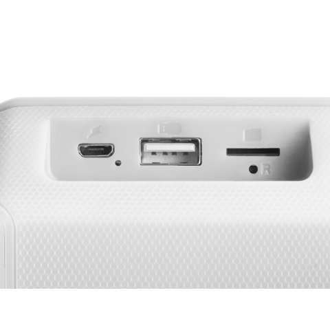 Altavoz Bluetooth Portable Mas Gaming Msbax White 10w Radio Fm, Puerto Usb Y Microsd Iluminacion Rgb 8 Efectos