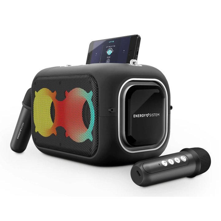 Altavoz Bluetooth Portable Energy Sistem Karaokestar 60w True Wireless Led 8h Bat 2 Mic Inalambricos Soporte Para Movil 