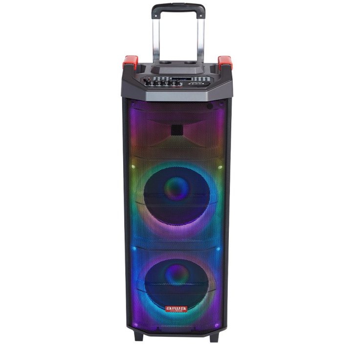 Altavoz Bluetooth Trolley Aiwa Kbtus-710mkii 5.0 True Wireless Stereo Led Rgb 700w Fm usb microsd aux Bateria 5-8h