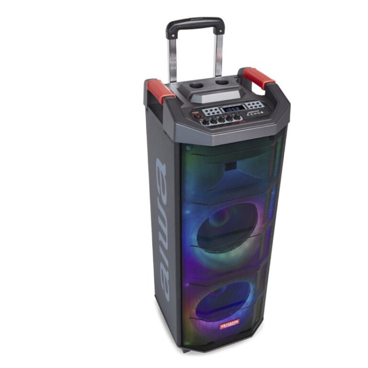 Altavoz Bluetooth Trolley Aiwa Kbtus-710mkii 5.0 True Wireless Stereo Led Rgb 700w Fm usb microsd aux Bateria 5-8h