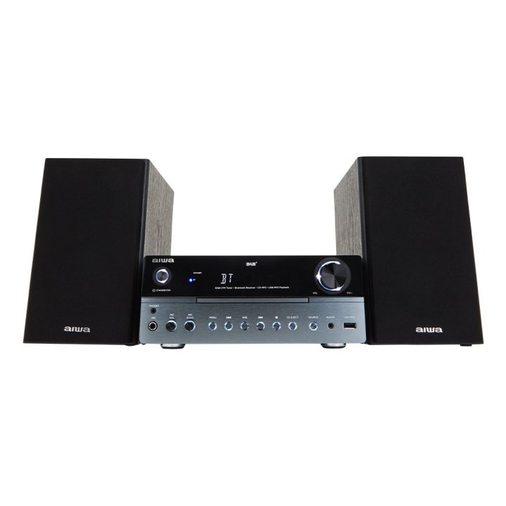 Micro Cadena De Musica Aiwa Msbtu-700 Dab Bluetooth 5.0 Reproductor De Cd   Usb Radio Fm Dab Altavoces 2x25w