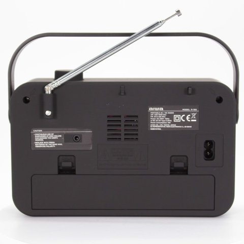 Radio Vintage Con Altavoz Aiwa R-190rd Am fm Altavoz 4" Y Jack 3.5mm Diseño Soft Touch Stylish Color Rojo