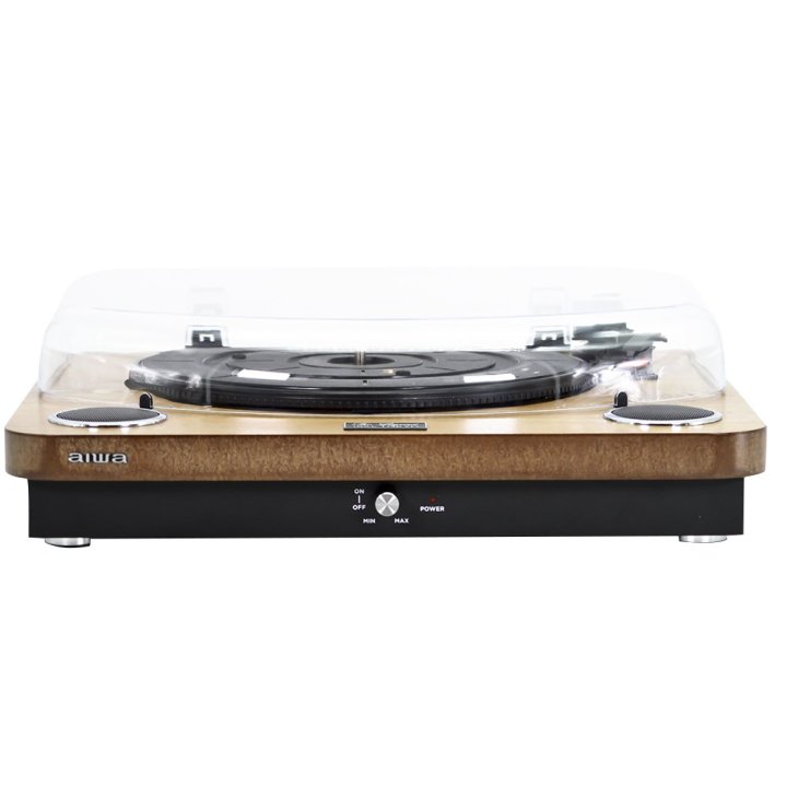 Tocadiscos Bluetooth Aiwa Gbtur-120 Madera Bt 5.0 + Edr Plato 27.5cm Tres Velocidades 33, 45, 78 Rpm Lector Grabador Usb sd R