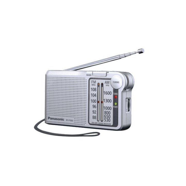 Radio Analogica Con Altavoz Panasonic Rf-p150deg-s Am fm Sintonizador Analogico Color Plata