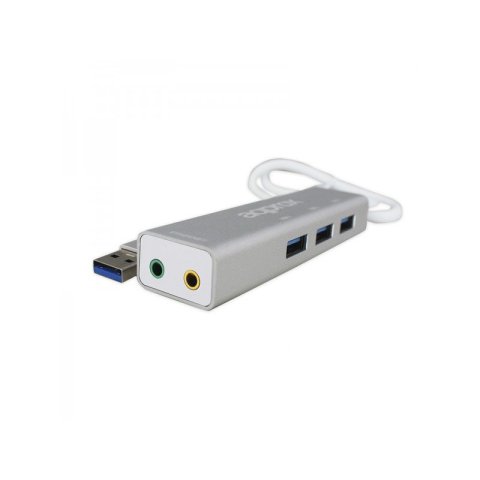Tarjeta De Sonido Usb 5.1 Approx Appusb51hub + Hub Usb-a A 3xusb 3.0