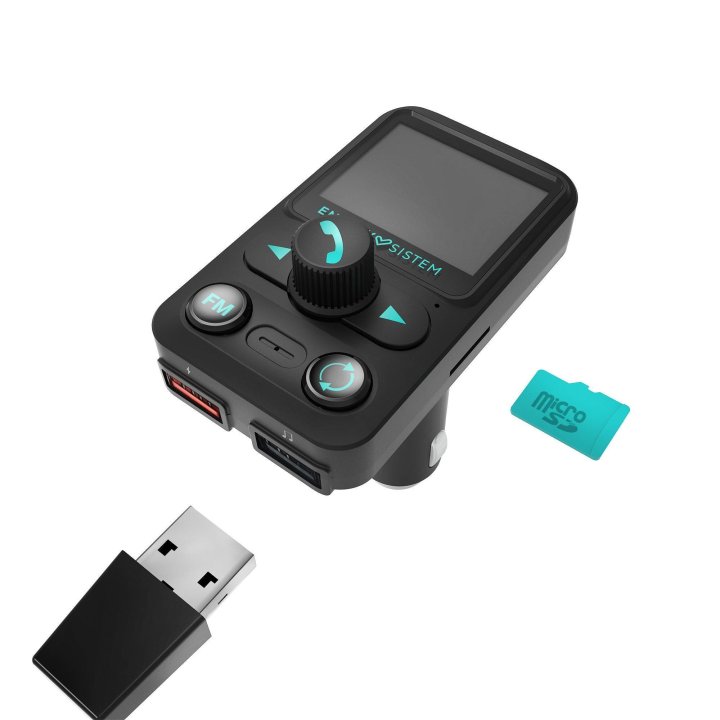 Transmisor De Coche Energy Sistem Car Fm Xtra Pantalla Lcd 1,4" Bluetooth 5.3
