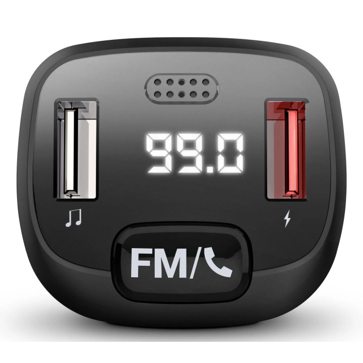 Transmisor De Coche Energy Sistem Car Fm Talk Manos Libres Bluetooth 5.3 Reproductor Via Microsd O Usb-a Puerto De Carga Usb