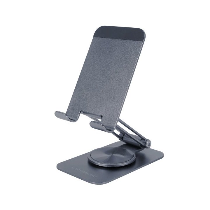 Soporte De Mesa Para Smartphone Mars Gaming Ma-rss Color Negro Plegable Rotacion 360º Ajuste De Altura Y Angulo De Visualizac