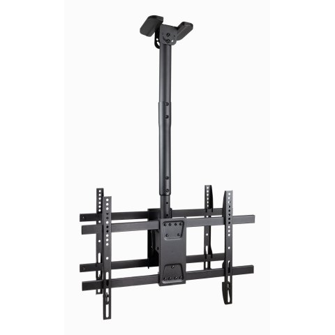 Soporte De Techo Tooq Lpce2286tsli-b 2 Pantallas 43-86" Max. 50kg Vesa Max. 600x400 Negrodistancia Techo 485-925 Mm