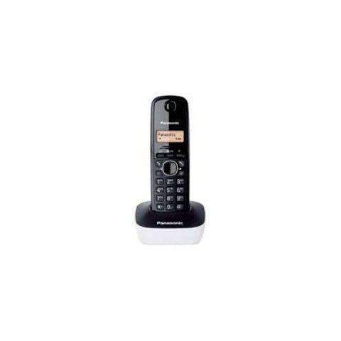 Telefono Inalambrico Dect Panasonic Kx-tg1611spw Color Blanco Y Negro Pantalla Lcd Identificacion De Llamadas 50 Registros 6 