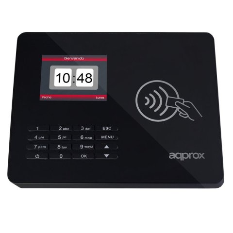 Lecor Biometrico Approx Para Control De Presencia Por Pin O Tarjeta Rfid Tft 2,4" Appattendance02nf