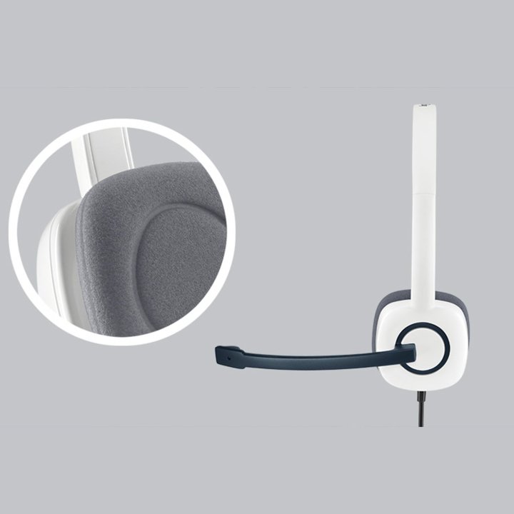 Headset Logitech H150 Coconut Conexion Jack P n 981-000350