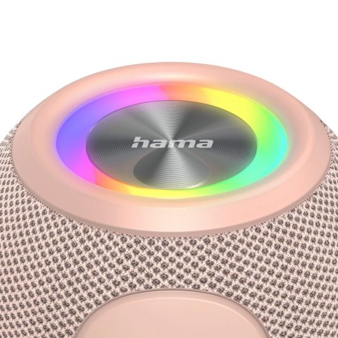 Altavoz Bluetooth Portable Hama Ball Shape 5w Iluminacion Led Tws Bateria 10h Manos Libres Color Rosa