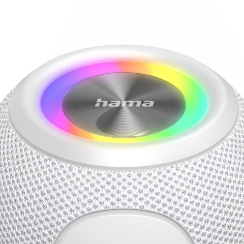 Altavoz Bluetooth Portable Hama Ball Shape 5w Iluminacion Led Tws Bateria 10h Manos Libres Color Blanco