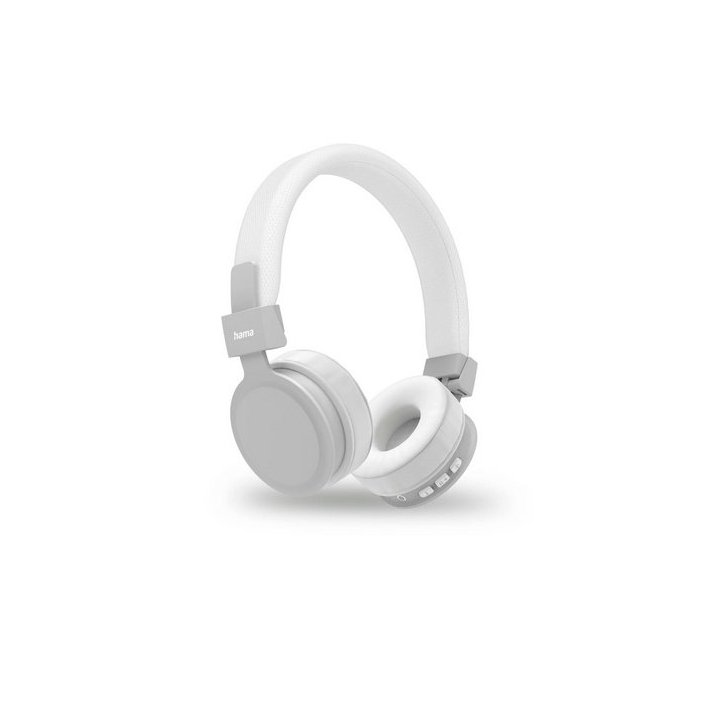 Headset Bluetooth Hama Freedom Lit 2 Plegables Microfono Integrado Bateria 15h Manos Libres Y Asistente Color Blanco