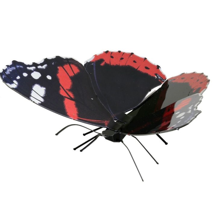 Maqueta 3d Metal Fascinations Mariposa Red...