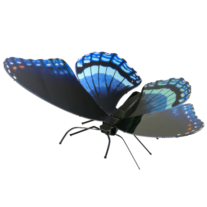 Maqueta 3d Metal Fascinations Mariposa Red-spotted Purple Montaje Sin Pegamento Ni Soldadura