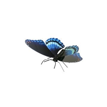 Maqueta 3d Metal Fascinations Mariposa Red-spotted Purple... 2