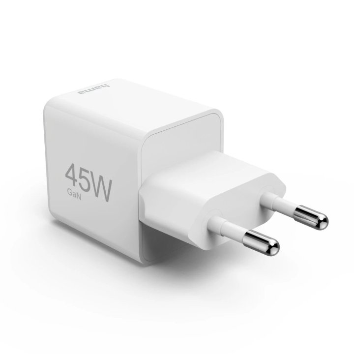 Cargador De Pared Hama Super Mini 1xusb-c Gan 45w Quick Charge Power Delivery Color Blanco