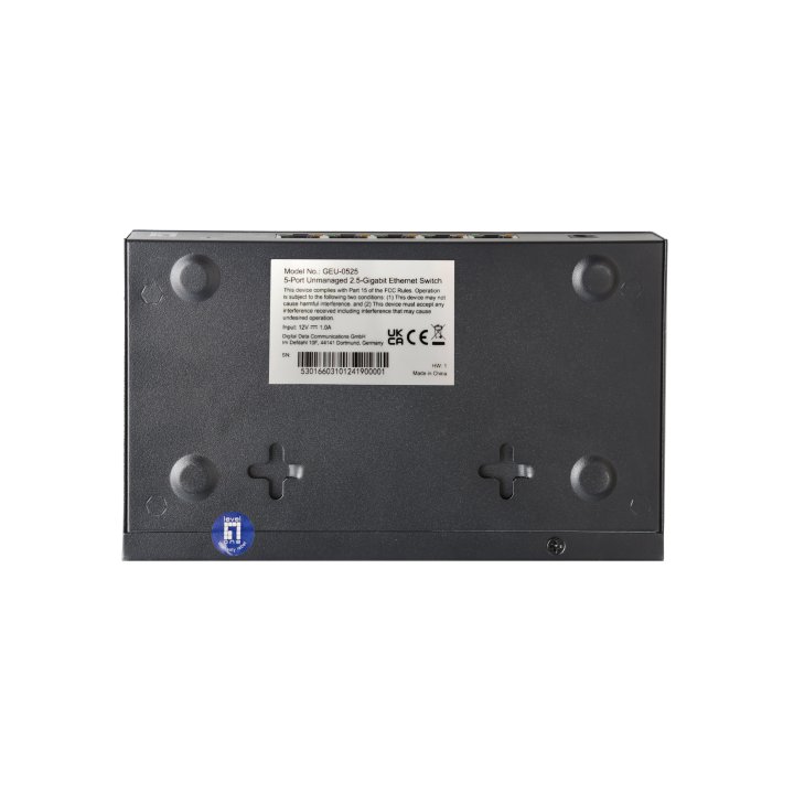 Switch No Gestionable Level One Geu-0525 5p  2.5gbe Carcasa Metal No Rack