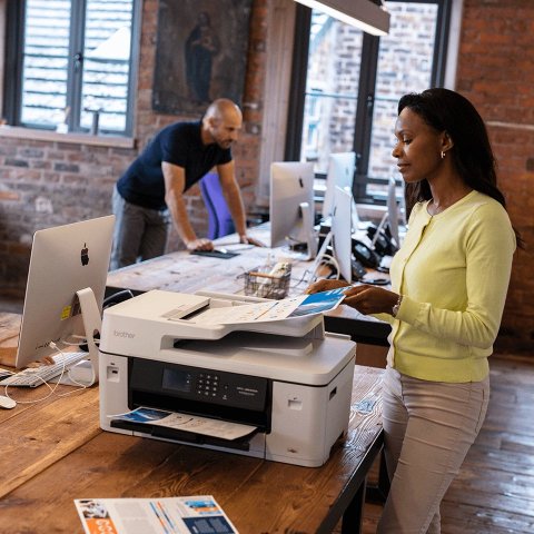 Multifuncion Inkjet Brother Mfc-j6540dw Ecopro 28 28ppm A3 Wifi Fax Adf Duplex Color Blanco