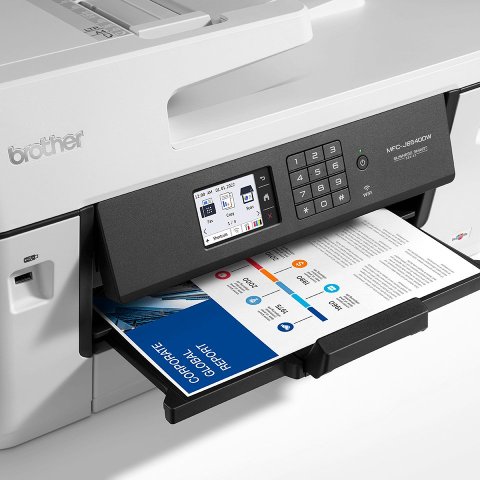 Multifuncion Inkjet Brother Mfc-j6540dw Ecopro 28 28ppm A3 Wifi Fax Adf Duplex Color Blanco