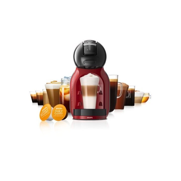 Cafetera Krups Kp123has Dolce Gusto Mini Me Negra Y Roja Automatica 