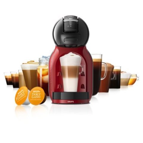 Cafetera Krups Kp123has Dolce Gusto Mini Me Negra Y Roja Automatica 
