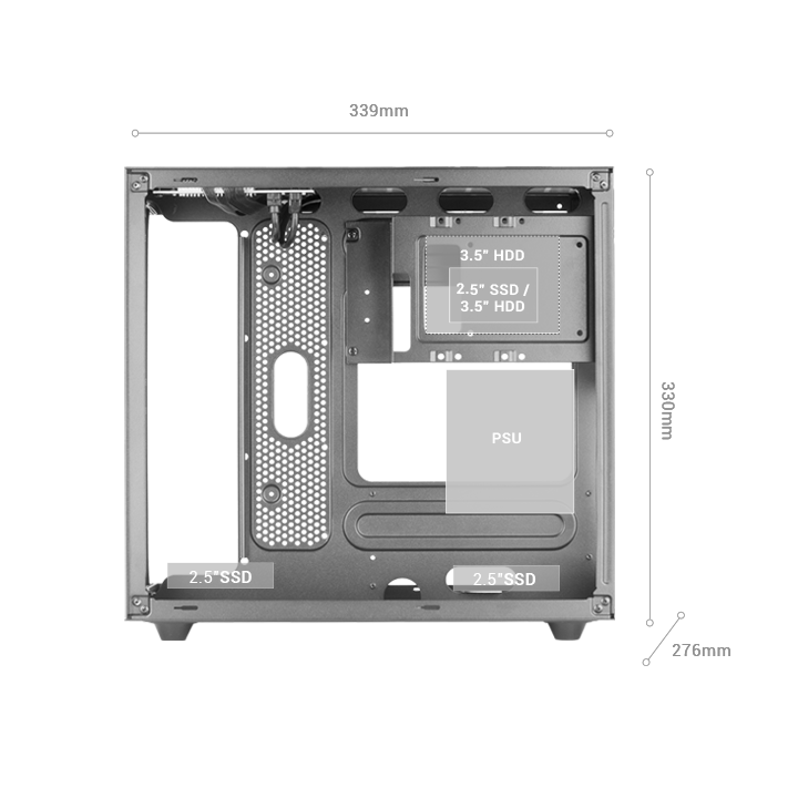 Caja Microatx Cube Gaming Mars Gaming Mcnovam...