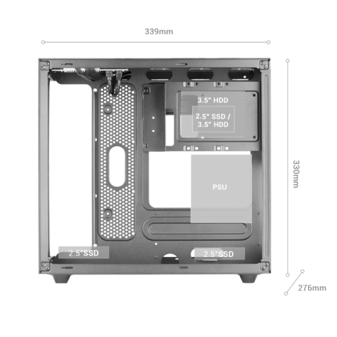 Caja Microatx Cube Gaming Mars Gaming Mcnovam...