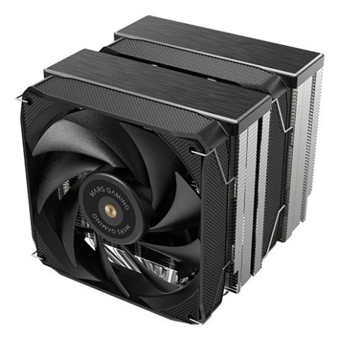 Ventilador Con Disipador De Cpu Mars Gaming Mcpu-xu9 Black Dual 9 Heatpipes Tdp 400w Doble Disipador