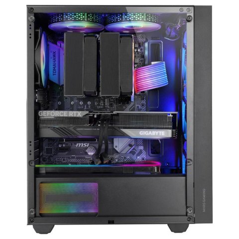 Caja Atx Gaming Mars Gaming Mcair Frontal Negro...