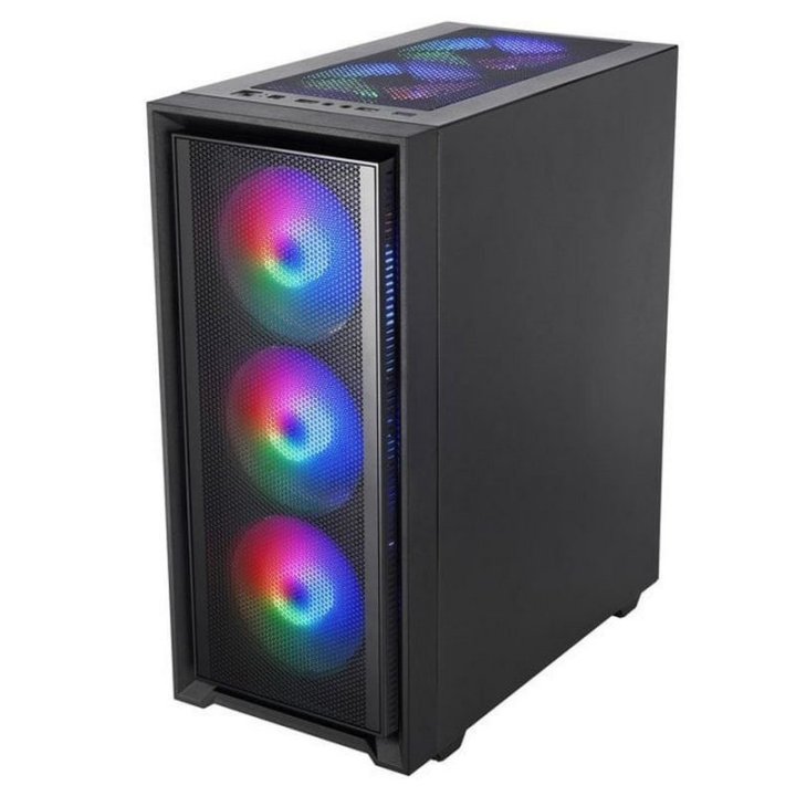 Caja Atx Gaming Mars Gaming Mcair Frontal Negro...