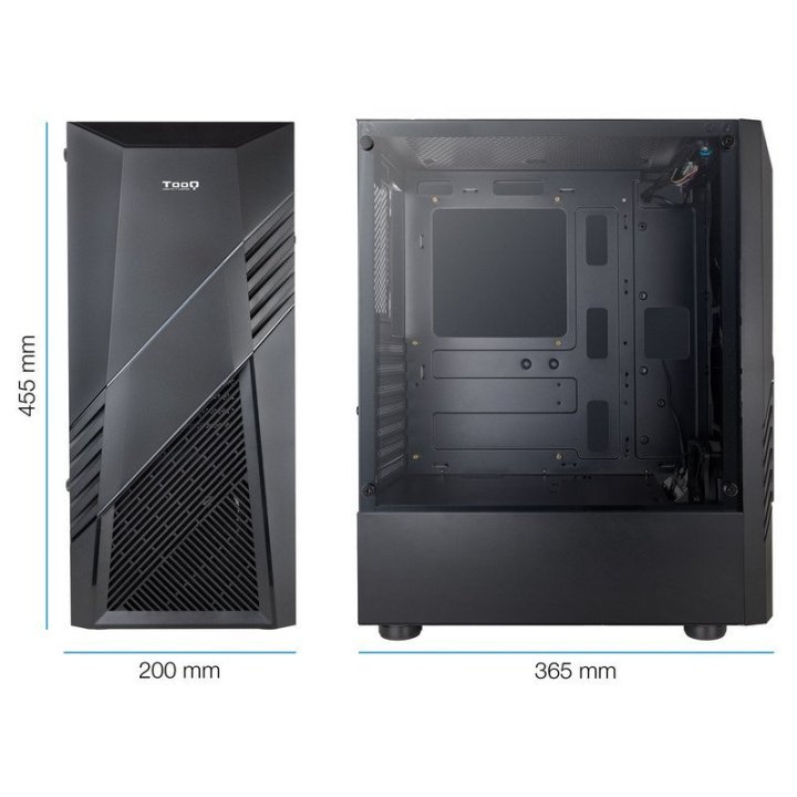 Caja Atx Semitorre Gaming Tooq Tqgcc102-b...