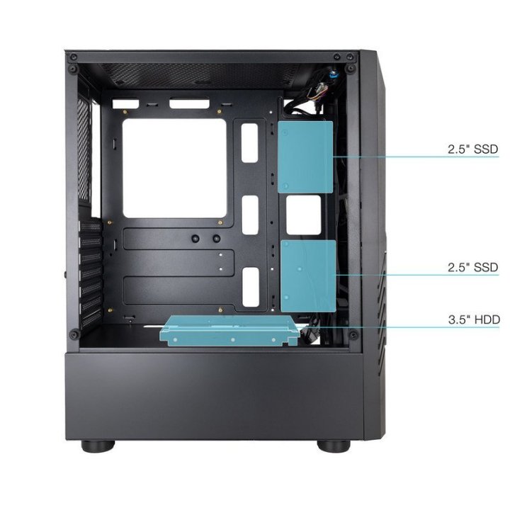 Caja Atx Semitorre Gaming Tooq Tqgcc102-b...