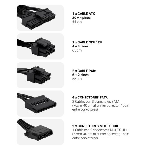 Fuente De Alimentacion Atx Coolbox Coo-fapw3-850 De 850w Powerline3 Eficiencia 85% Al 50% Carga