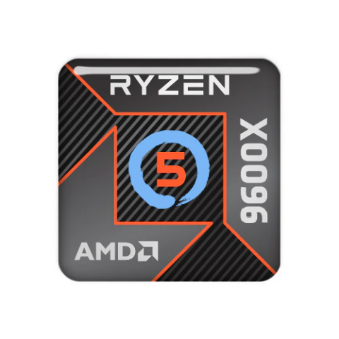 Cpu Amd Am5 Ryzen 5 9600x 3,9 Ghz - 5.4 Ghz      6 Cores 32mb Cache 65wat (sin Cooler)