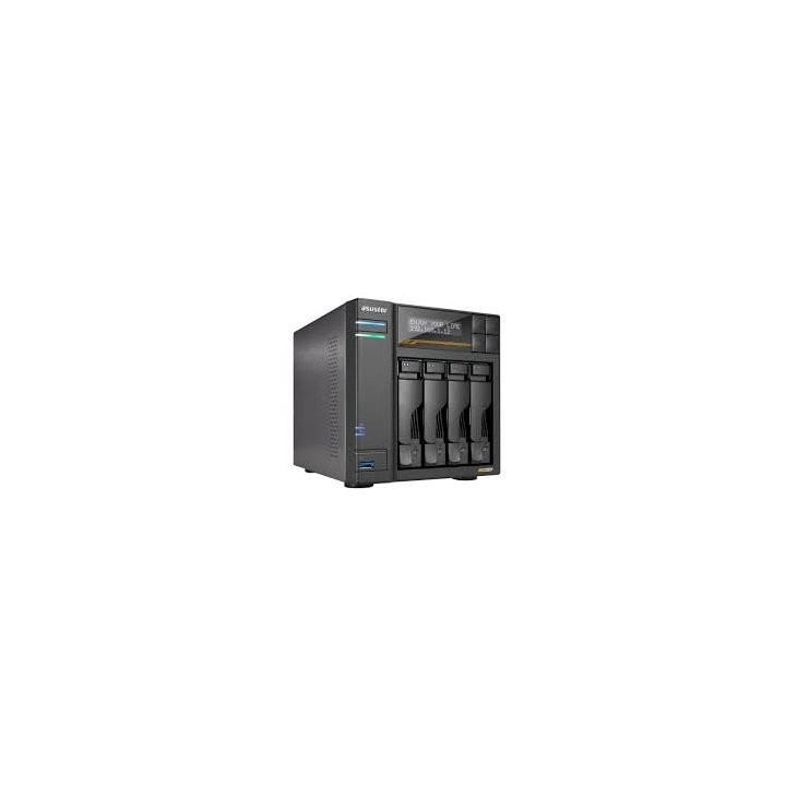 Servidor Nas Asustor Lockerstor 4 As6804t 4 Bahias Amd Ryzen Quad Core 2.3ghz 16gb Usb4 Dual10gbe  Dual 5gbe